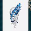 Wheat Ear Brooch, High-end Women's Exquisite and Fashionable Crystal Brooch, Niche Design Sense Brooch