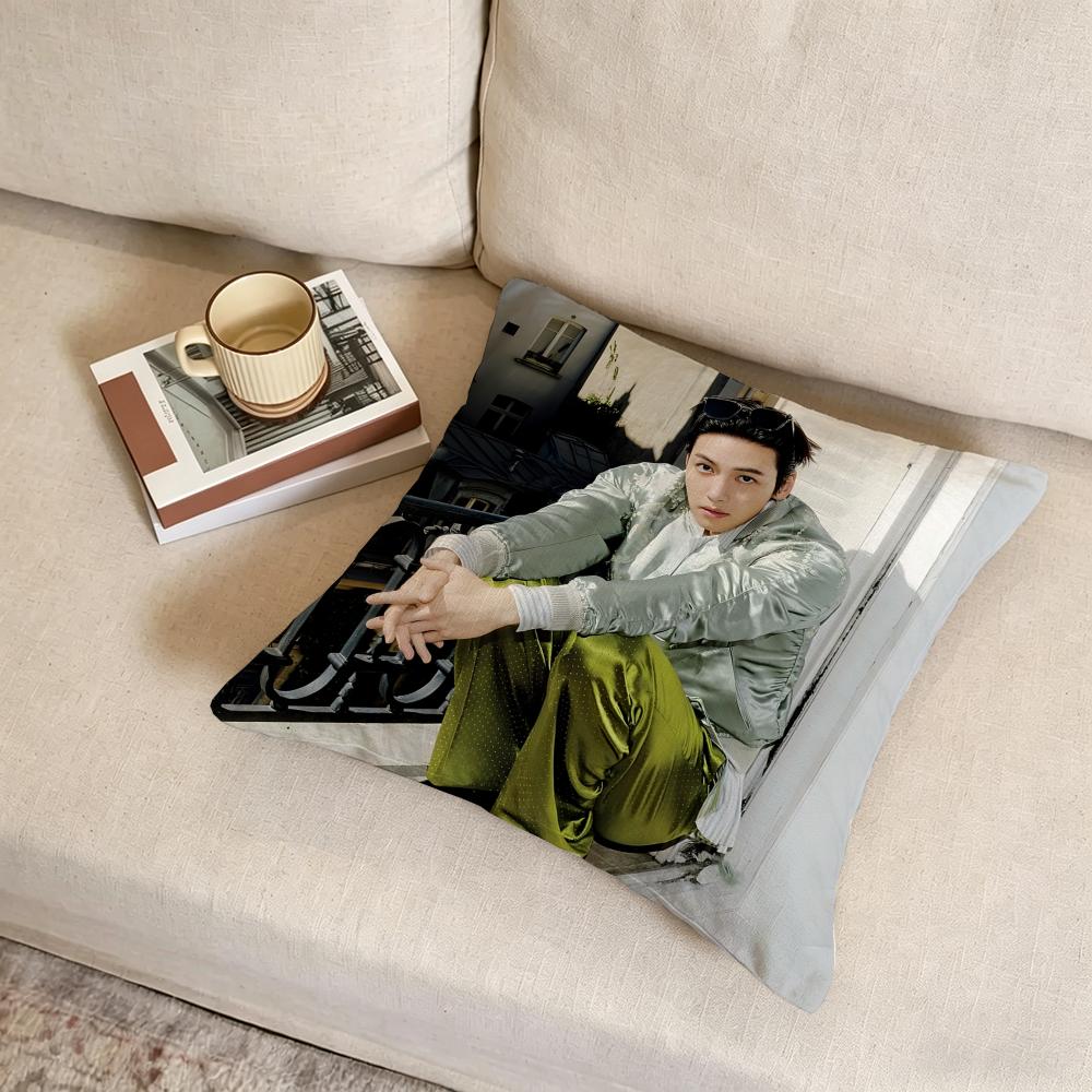 J-Ji Chang-Wook Cushion Cover Fabric Soft Furnishing,Pillowcase, Cushion Cover, Sofa Pillow, Home Decoration