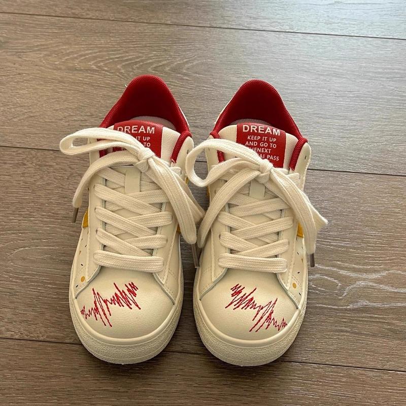 Original Retro Thick Baseplate Shoes Women's Trendy New Little White Shoes Niche Versatile Casual Shoes