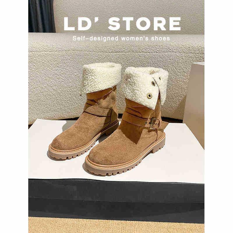 

~ Button boots retro Maillard Martin boots women s new models but knee two wear western short boots 40