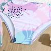2025 European & American Fashion Kids' Three-Piece Print Swimsuit Set