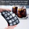 15Grids Silicone Ice Cube Molds Spherical Ice Molds Reusable Whiskey Ice Cube Molds Cocktail Freezer DIY Homemade Barware