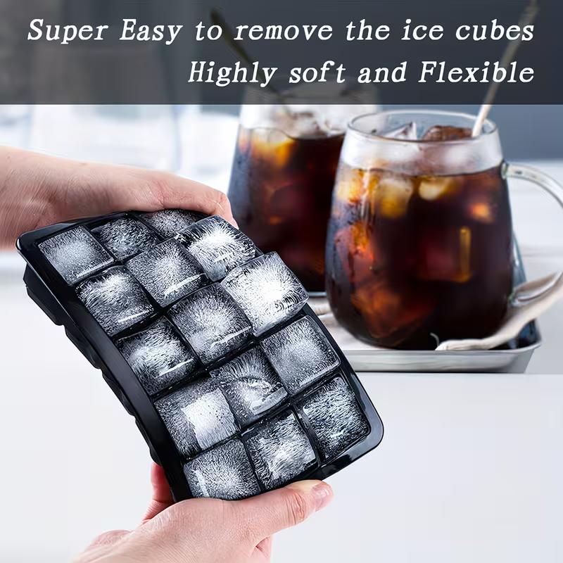 15Grids Silicone Ice Cube Molds Spherical Ice Molds Reusable Whiskey Ice Cube Molds Cocktail Freezer DIY Homemade Barware