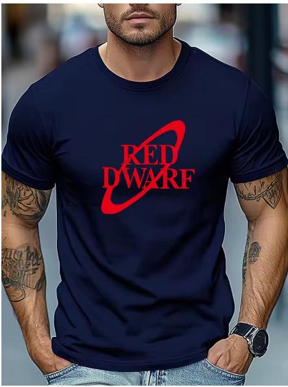 Cooling T-Shirt 1 Red Dwarf Graphic Summer Soft Comfortable Round Neck Casual Breathable T-Shirt Daily Wear