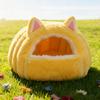 Kitten Bed Dome Shape Winter Pet Hideaway Foldable Pet Cat House For Animal Kittens Indoor Bedroom Balcony Apartment Home