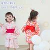 Summer Japanese 3 Piece Obi Japanese Top and Bottom Comes with Yukata Fireworks Festival HF08 [SLINX] Yukata, Children, Girls, Babies, Kids, Festival,