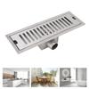 304 Stainless Steel Linear Shower Drain 30 × 10 Cm / 11.81×3.94in Channel Drain  Commercial Use