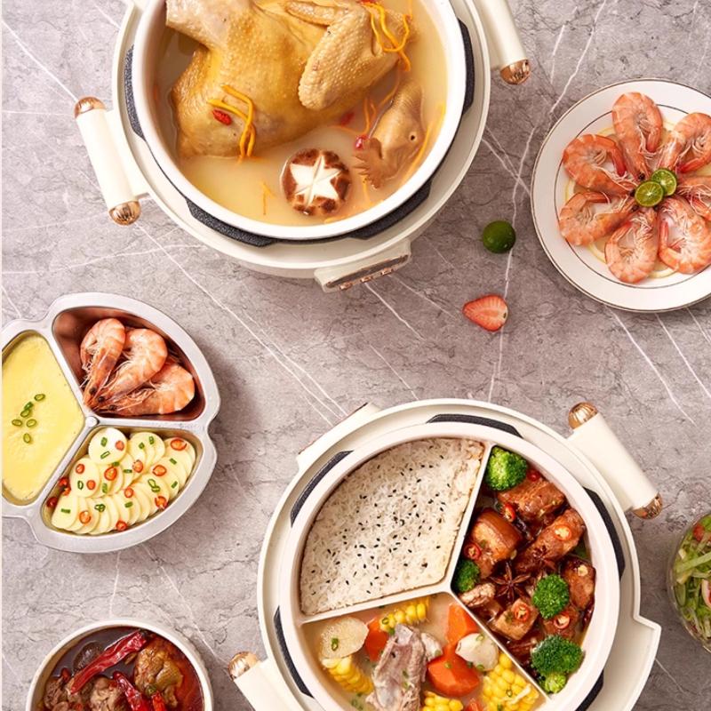 220V Domowy Garnek Ciśnieniowy z Emalią Ceramiczną Kaczka Mandarynka Pęcherzyk Żółciowy Podwójny Pęcherzyk Jedno Naczynie Trzy Zastosowania