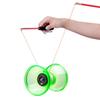 Chinese Diabolo with Triple Bearings, 3-Bearing Diabolo Green Chinese Yo-Yo Professional Circus Spinning Toy with Hand Sticks