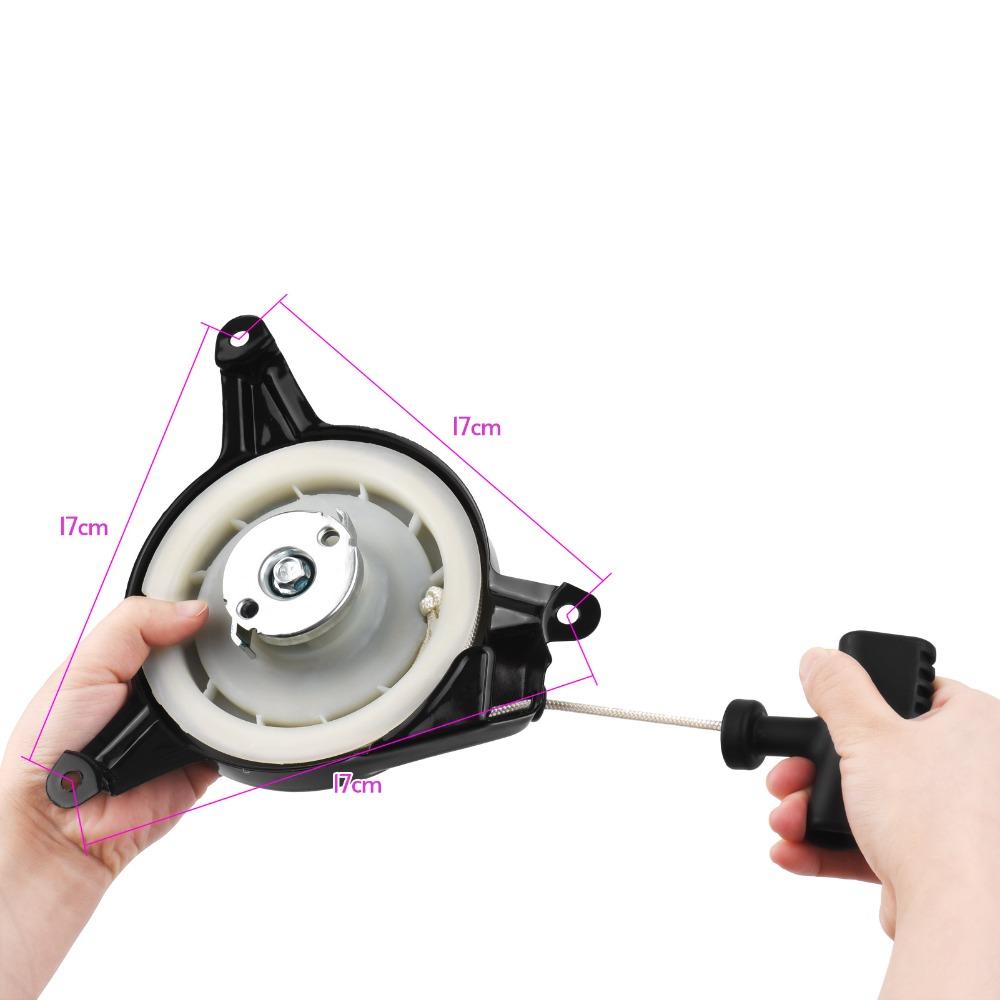 Black Lawn Mower Starter Recoil Type Pull Starter Starter Puller for Honda GXV120 GXV140 GXV160
