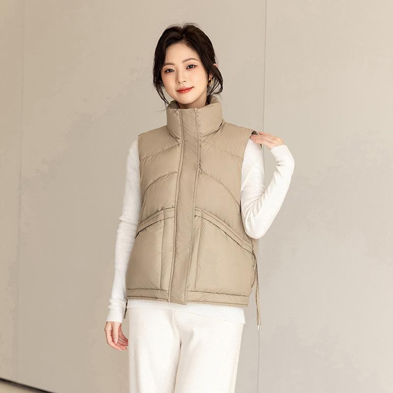 

Женский зимний пухово-хлопковый жилет Верхняя одежда 2024 Модный универсальный теплый жилет куртка в стиле Майяр 2XL хаки