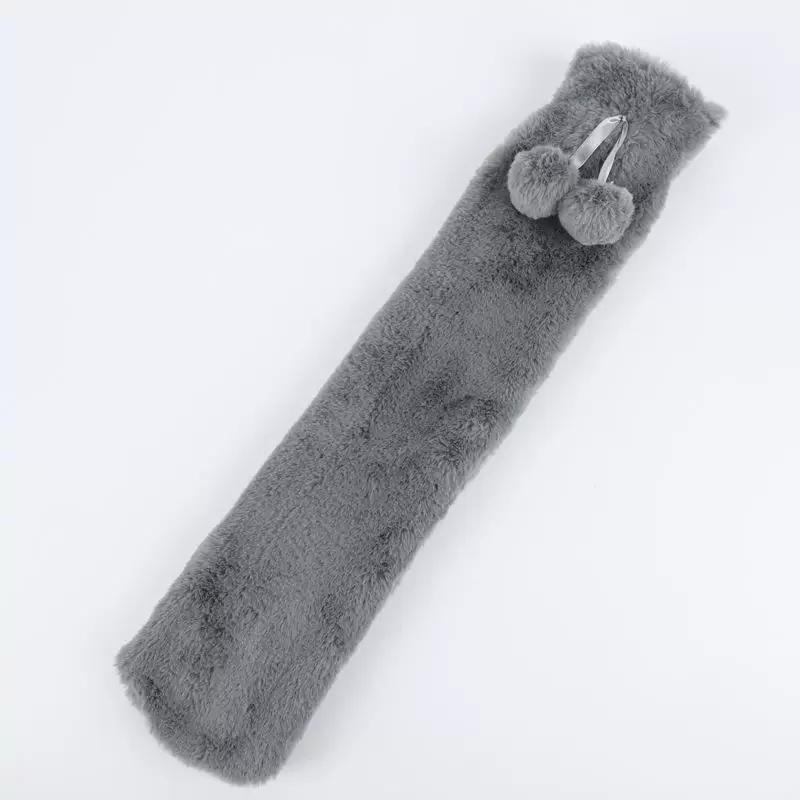 Plush Long Hot Water Bottle for School, Extended Length for Dormitory, Warm Bed, Water-Filled, Cute, Large Size, Extra Large Size