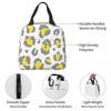 Leopard Animal Fur Printing Insulated Lunch Bags Portable Lunch Container Thermal Bag Tote Lunch Box School Food Storage Bags