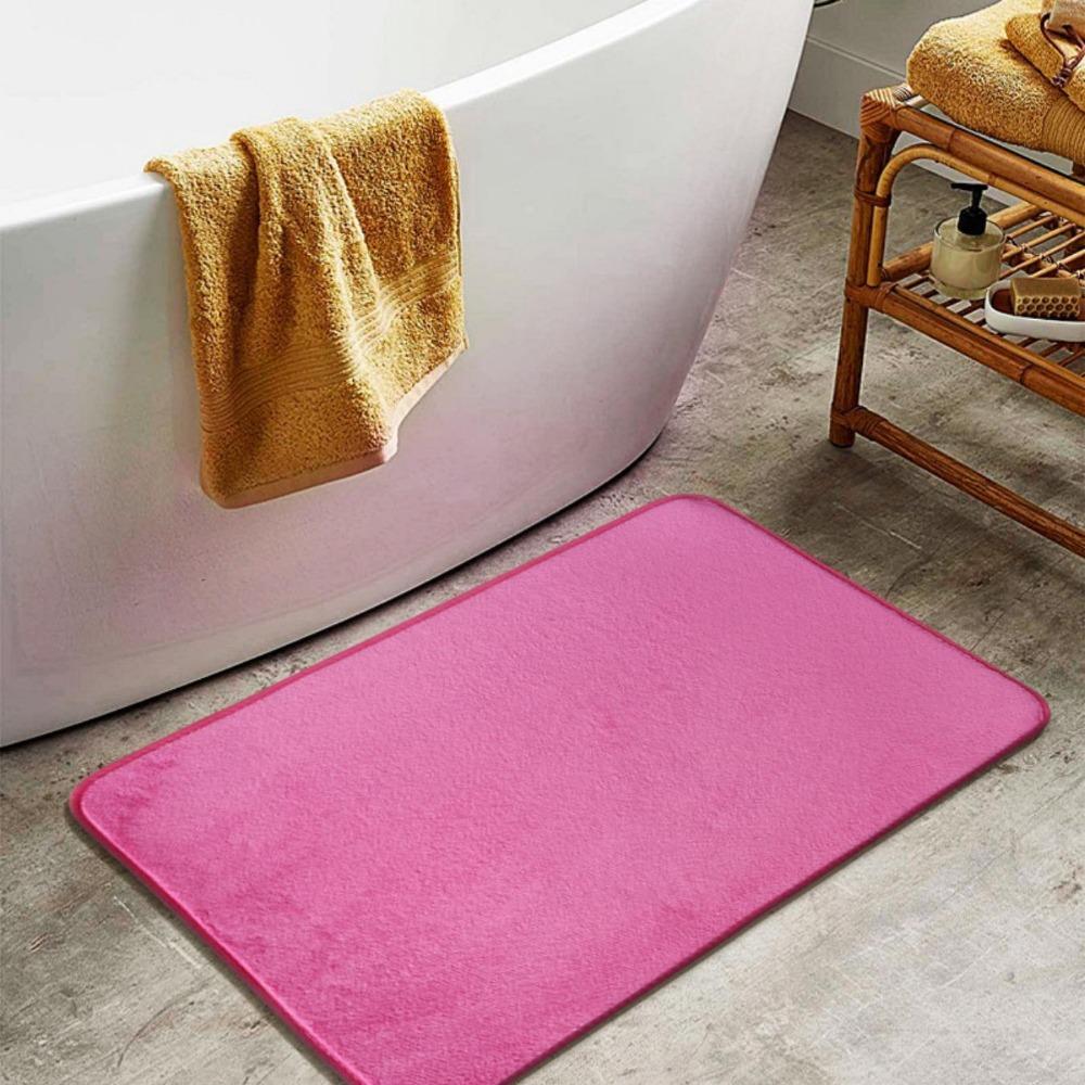 Mercan Polar Kabartma Banyo Kaşmir Kalınlaştırıcı Mat Banyo Kaymaz Halılar Lavabo Küvet Yan Zemin Halısı Duş Odası Kapı Paspası Hafızalı Köpük 3D Ped