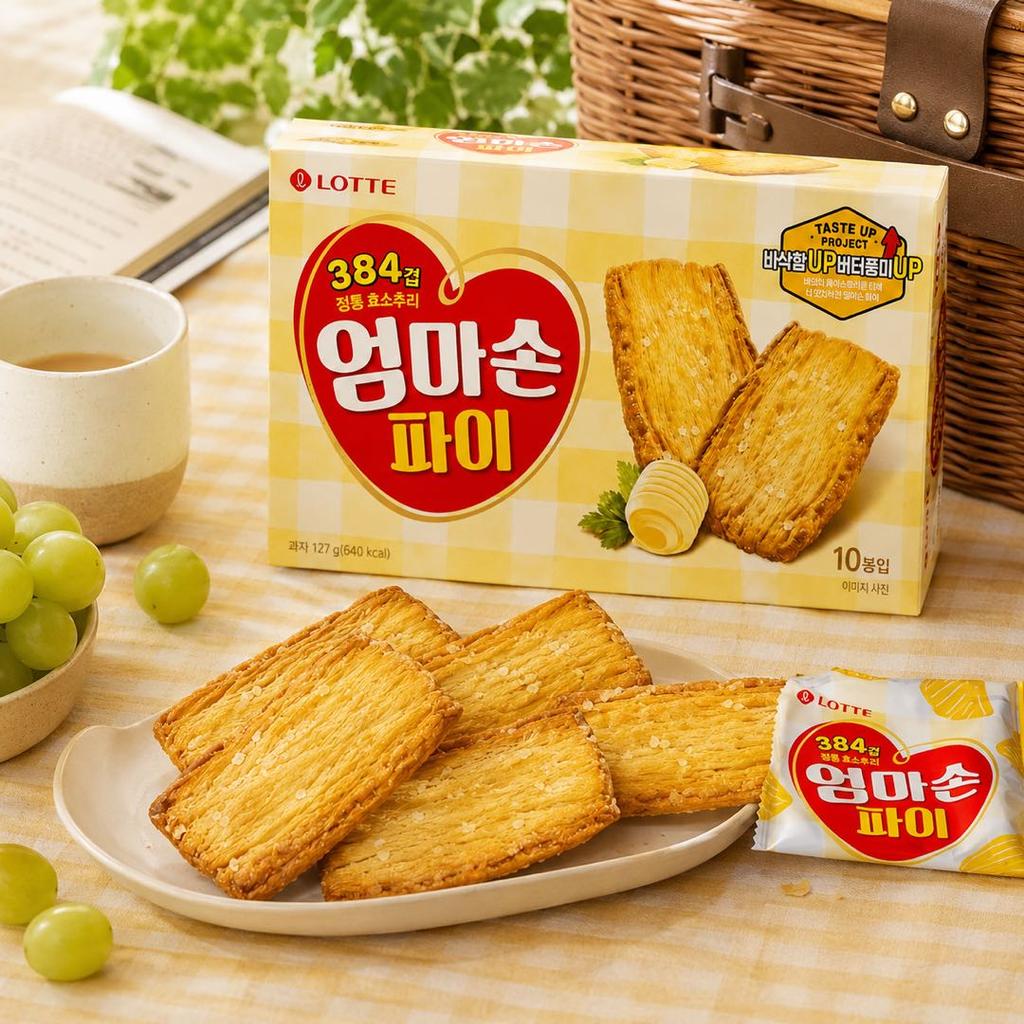 Lotte Mom's Hand Pie Biscuits 127g