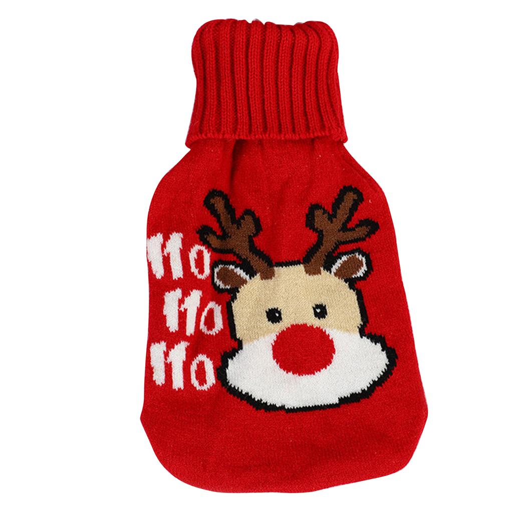 Hot Water Bottle Cute Cover Rubber Hot Water Bag for Hot Cold Compress Hand Feet Warmer Neck and Shoulder Pains Relief