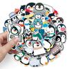 50 Pinguin Doodle Cartoon Tier Kinder Gag Karte Handkonto DIY Skateboard Koffer Aufkleber Wasserdicht