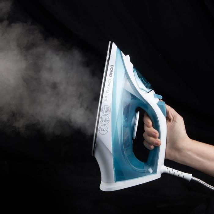 Ångstrykjärn - DOMO - DO7060S CeraGliss - 2400 W - 40 g/min - 320 ml - Blå / Vit