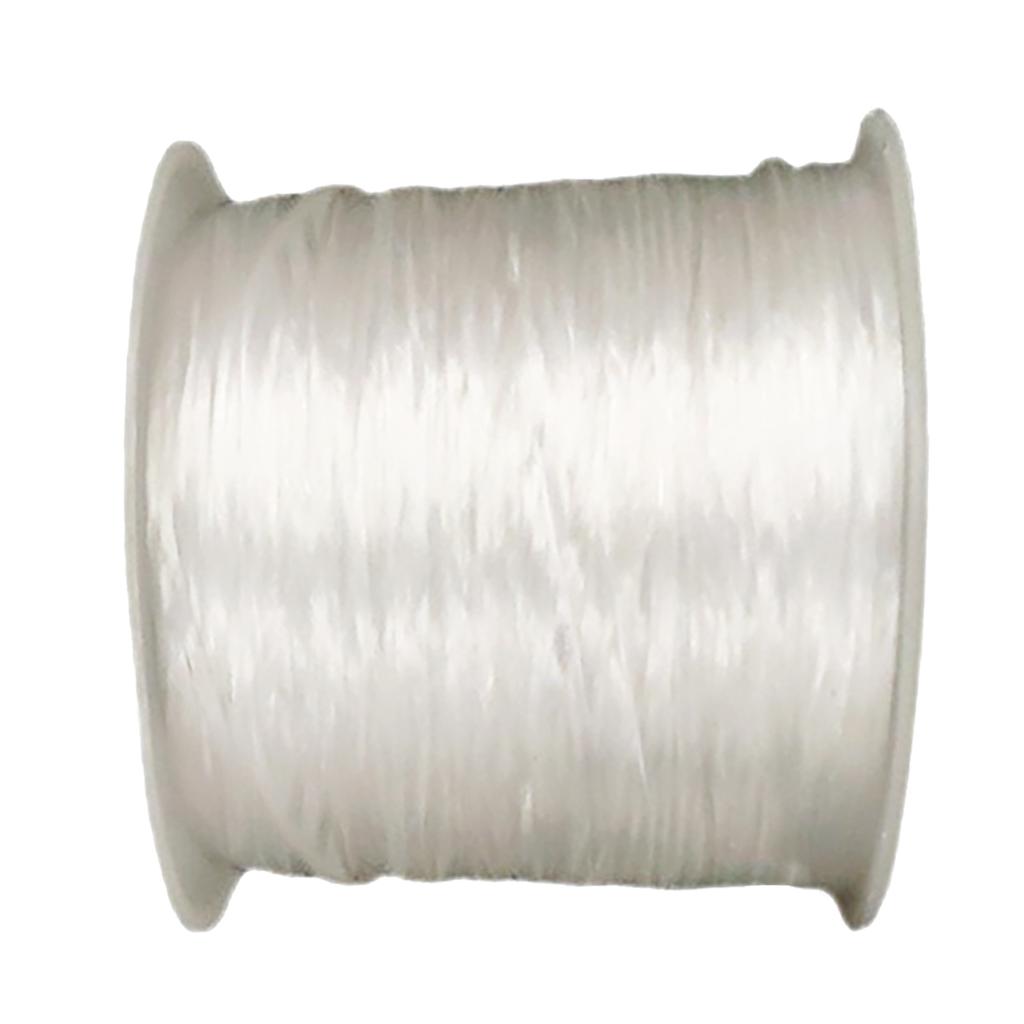 Crystal String 60m Multifunctional Elastic Binding Band Flat Rubber Band Crystal Strap
