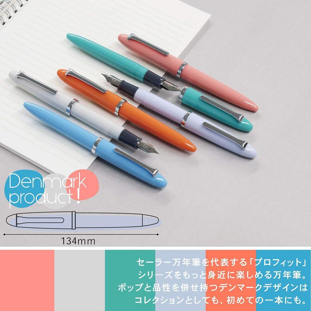 Sailor Profit Junior Lilac CT Fountain Medium Fine Pen, Dual-Use, Point, 11-0222-350