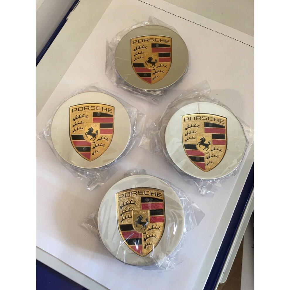 (65 mm) 4 Stück Porsche Radnabenkappen Abdeckung 65MM Nabenabzeichen Emblem Schutz