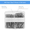 Paper Clips Assorted Sizes, Large PaperClips, Small PaperClips, Paper Clip, Paperclips, Pack of 3 Boxes of 100 Clips Each (300 Clips Total)