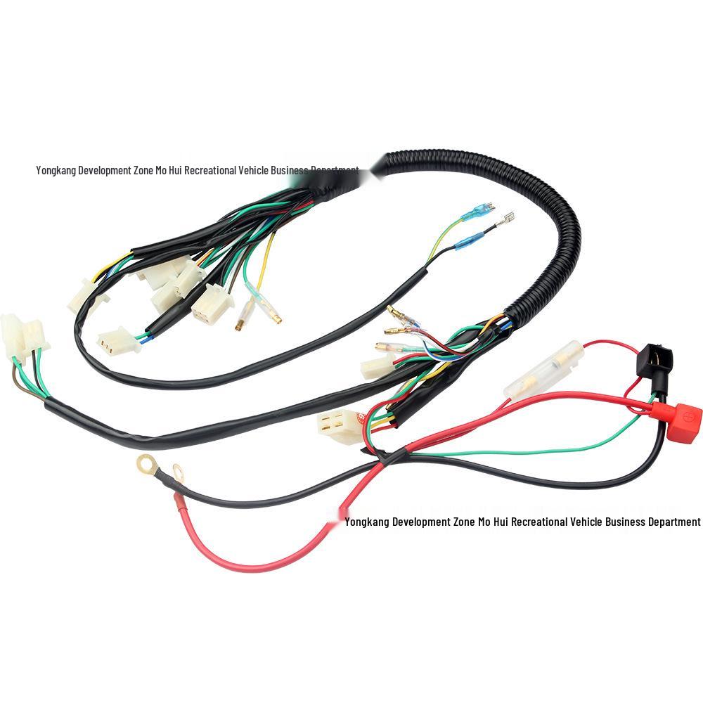 ATV Quad Accessories: 50-110CC Full Wiring Harness for SunL Kazuma
