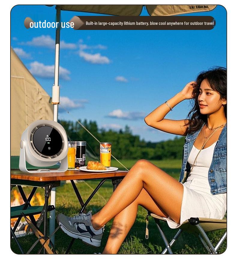 Wall-Mounted Bladeless Touch Screen Circulation Fan for Home and Office