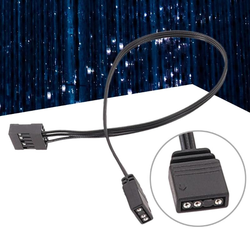 RGB Verlängerungskabel 3Pin RGB Stecker Adapter Kabel 5V 3Pin RGB Verlängerungskabel für Trio RGB Lüfter PC LED Streifen