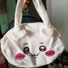 Cute Usagi Chiikawa Cartoon Backpack Skin-friendly Fluff Large Capacity Kawaii School Bag Girl New Style Sweetness Gifts