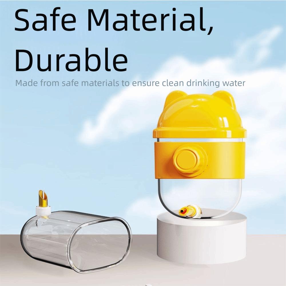 Transparent Automatic Bird Water Dispenser Leak-proof Knob Lock Parrot Drinking Bottle Wide Opening Easy To Install