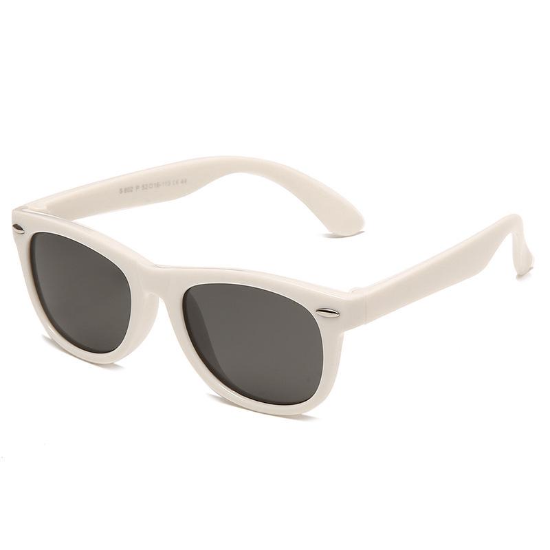 Personalized Color-Block Kids' Sunglasses: Fashionable, Anti-UV, Windproof, and Sandproof.