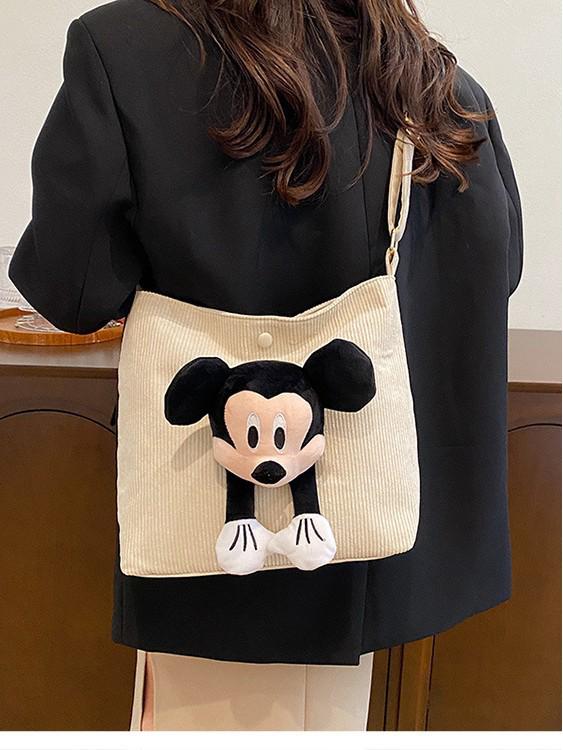 2025 Korean Style Large Capacity Tote: Cute Cartoon Casual Shoulder Handbag