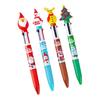 Christmas Multicolor Ballpoint Pen Nice Writing Experience Eye-catching Design Pen Suitable for Student Prize Gift
