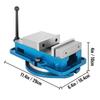 80MM Heavy Duty Milling Vise Bench Clamp Vise High Precision Clamping Vise 3 Inch Jaw Width with 360 Degree Swiveling Base CNC Vise