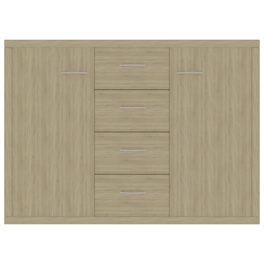 Sideboard in Sonoma Oak Finish 88 x 30 x 65 cm Engineered Wood