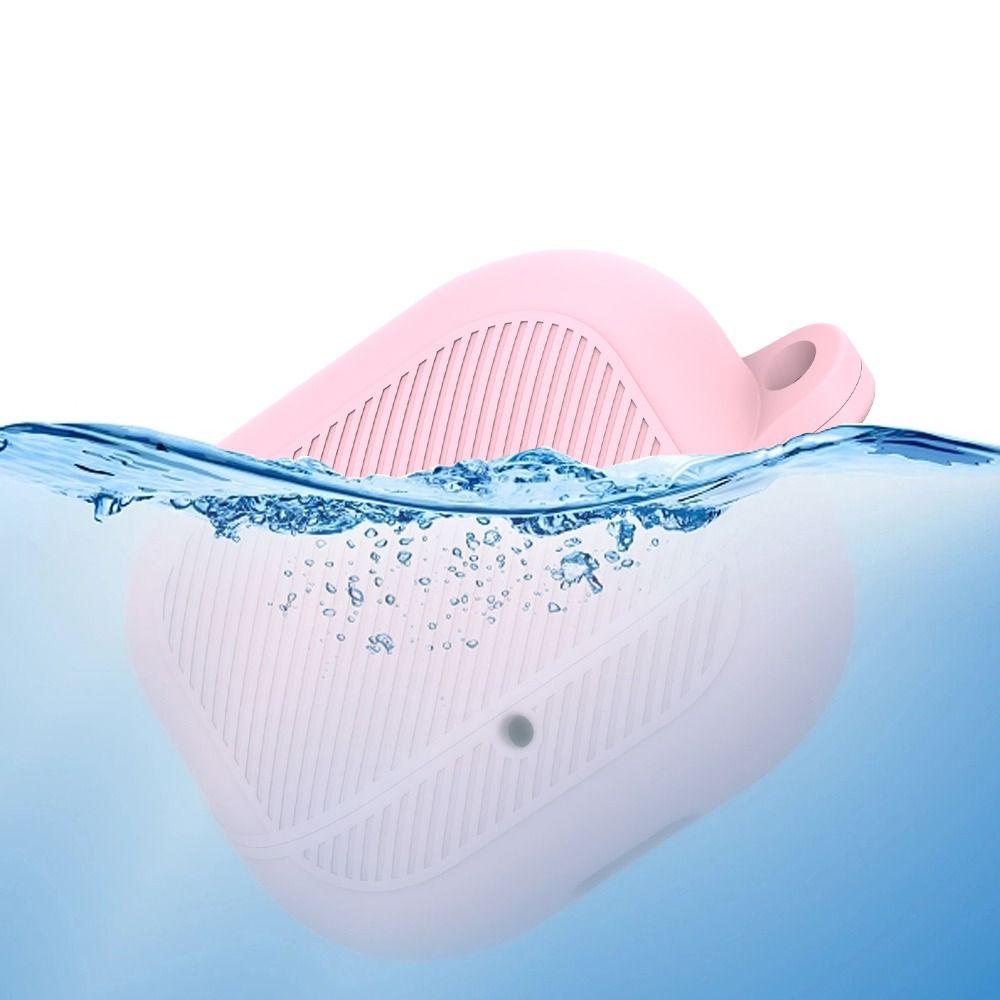 Silicone Earphone Case Shockproof With Keychain Protective Cover Anti-Scratch Protector Shell for TOZO Crystal Pods