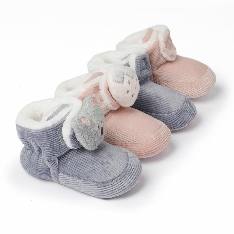 Jiamile Newborn Indoor Cotton Baby Walking Shoes