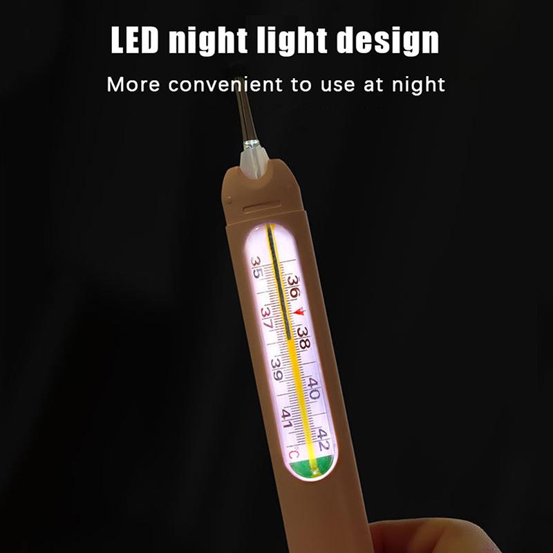 Akıllı Düşme Önleyici Kapak Cam Termometre Koruyucu Kılıf Termometre Düşme Önleyici Kılıf Işıklı