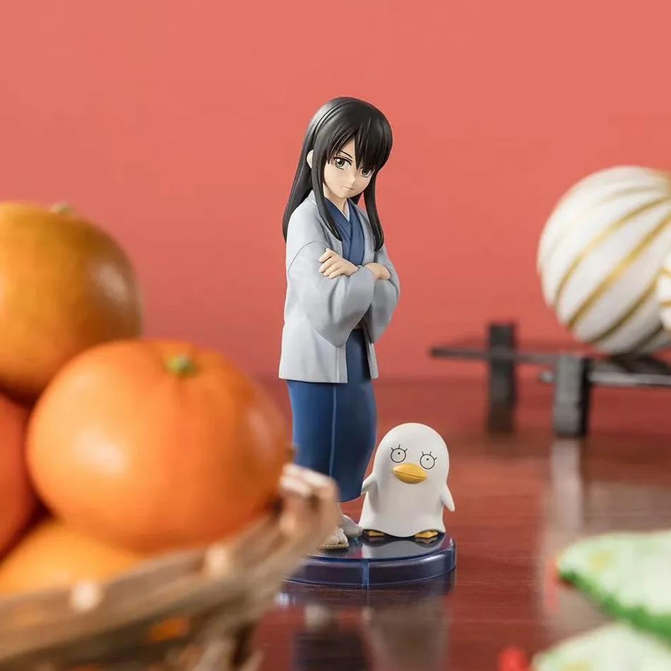 In stock 14CM Anime Gintama Figure Sakata Gintoki Katsura Kotarou Animation Model Toys Gifts Collection Decoration Ornaments