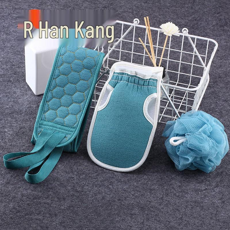 Populární velká sada do koupele pro influencery: Exfoliační houba, Tělové mléko, Rukavice