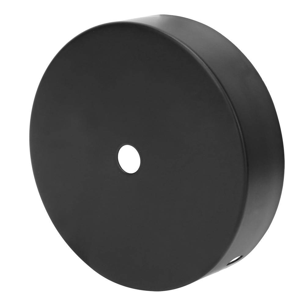 Aluminum Round Shape Ceiling Light Lamp Base Bulb Holder DIY Light AccessoriesBlack