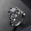 New Halloween Black Skull Skull Ring