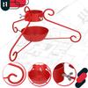 KOTARBAU® Metal Christmas Tree Stand with Water Container, Wrapped, Decorative, Red, 52 x 23 cm