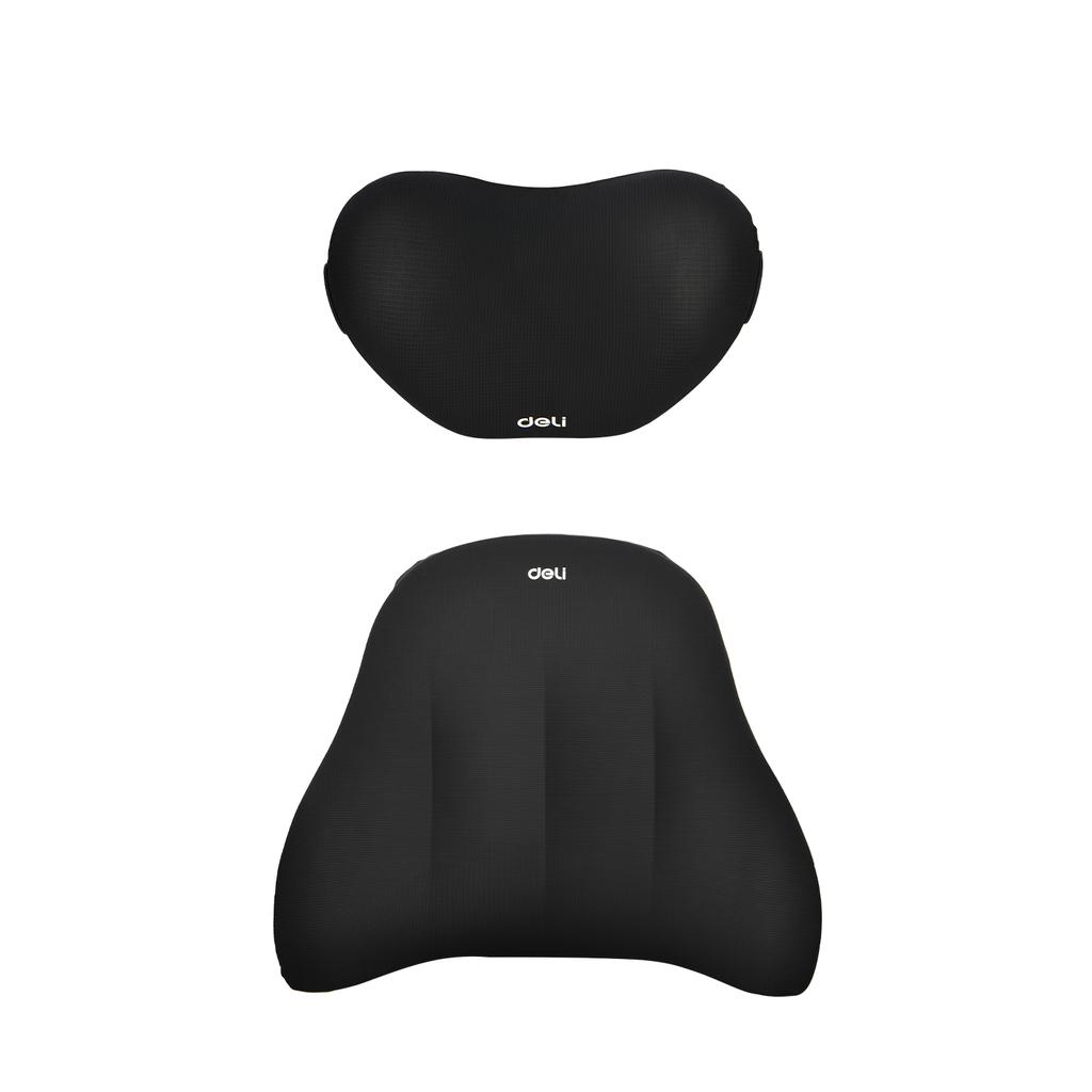 Deli Car Headrest Memory Foam Ergonomic Long-Sitting Nap Pillow Neck Support Adjustable for Xiaomi, And Universal Use