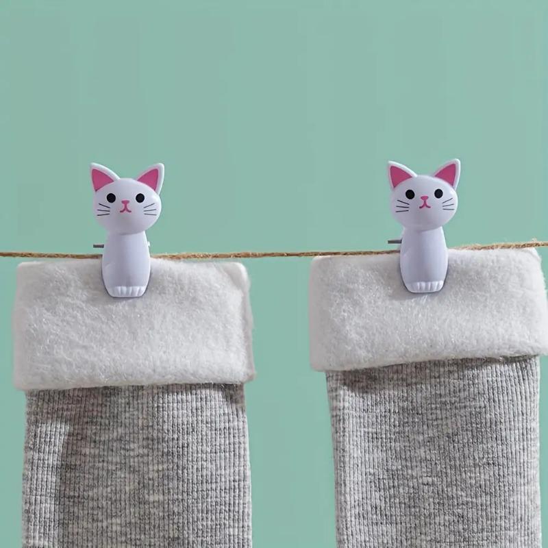 2 cat-shaped food preservation bag clips - sealed kitchen storage clips