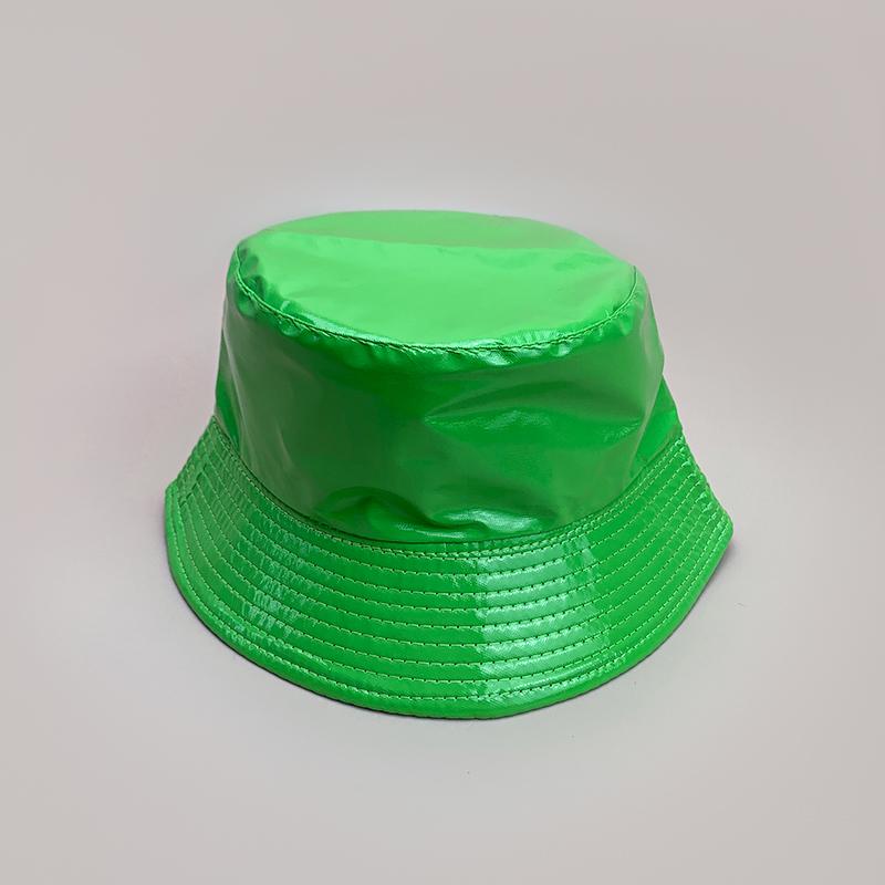 Cappelli a secchiello in pelle verniciata di nicchia Nuovi unisex Parasole Semplici Traspiranti Bicolore Versatili Moda Personale Cappelli da pescatore