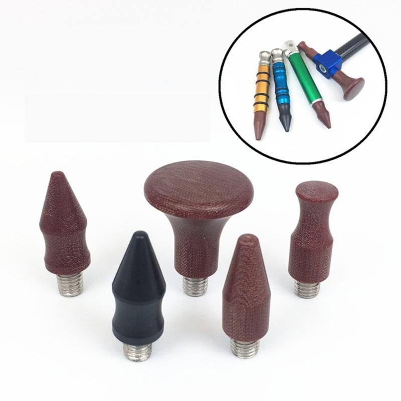 Pack of 5 Car Dent Repair Tool Heads Tip Dent Hammer Replacement Head Dent Removal Tool Accessories Universal
