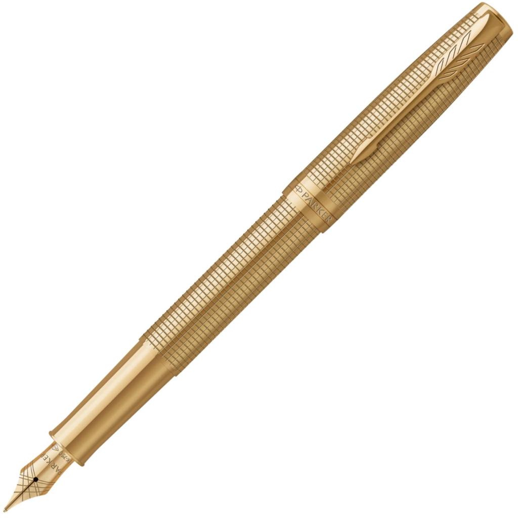 PARKER Sonnet Gold Sizzle GT SE Fountain Fine 18K Gold Gift Box Genuine 2209265 Pen, Nib, Nib, Included, Gift, Luxury, Official, Import,