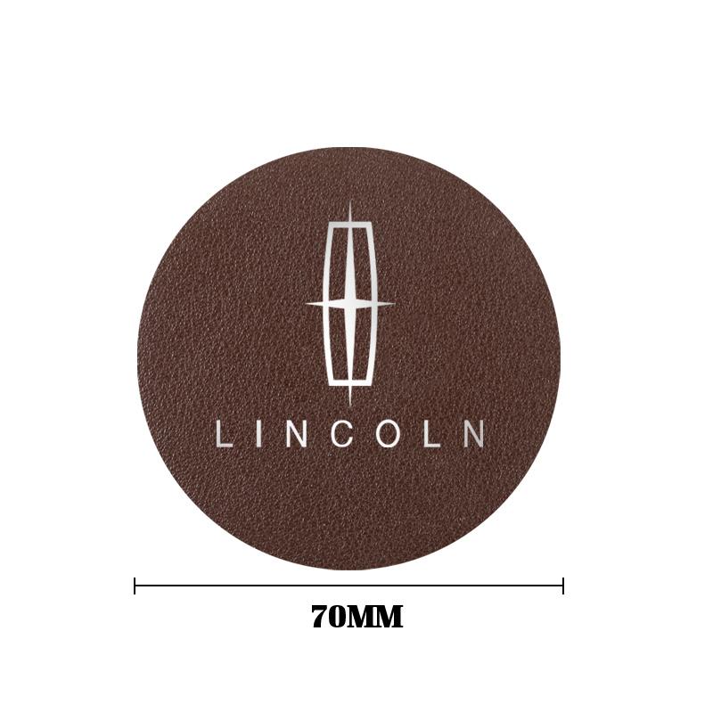 2Pcs Car Cup Mat Auto Cup Slot Non-Slip Coaster For Lincoln Z Navigator Town-car Aviator MKZ Corsair Continental MKX MKS MKC aq1